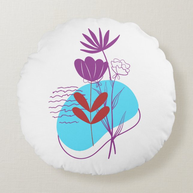 Almofada Redonda Minimalist Colourful ADV-creators Article-514 (Frente)