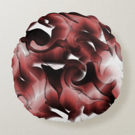 Almofada Redonda Mistura de nevoeiro acastanhado e mal esculpida