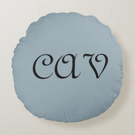 Almofada Redonda Mochila com texto desenhado