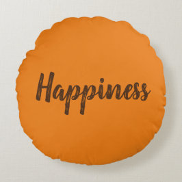 Almofada Redonda Modelo de Nome de Cor Sólido