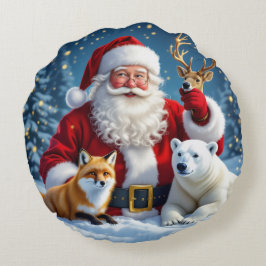 Almofada Redonda Modern Minimalist Christmas Round Pillow