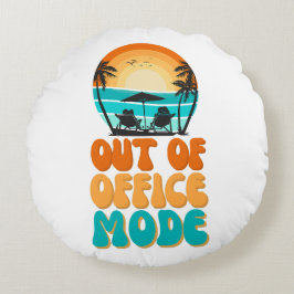 Almofada Redonda Modo Fora Do Escritório