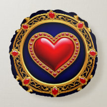 Moldura Dourada Luxuosa do Coração