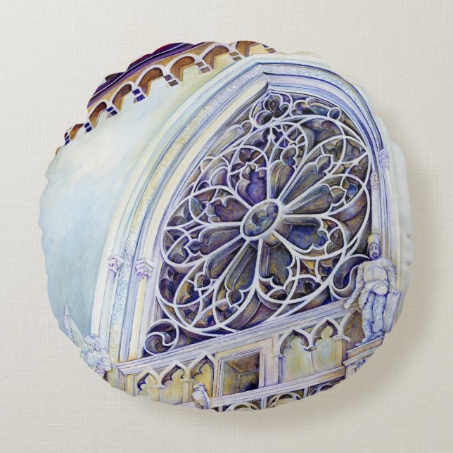 Almofada Redonda Momento em Budapeste (Frente)