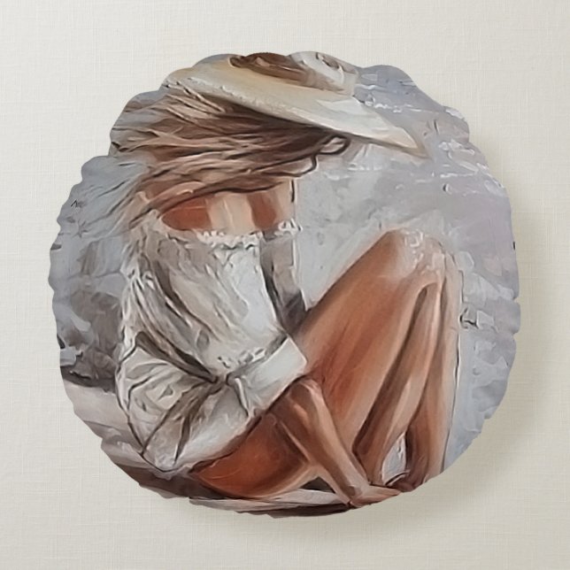 Almofada Redonda Momentos com o Eu (Frente)