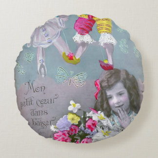 Almofada Redonda Mon petite coeur dans ce baiser 2