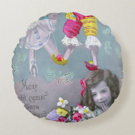 Almofada Redonda Mon petite coeur dans ce baiser 2