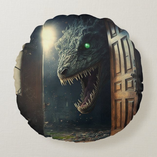 Almofada Redonda Monster lurk (Frente)