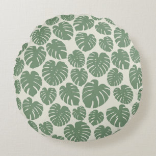 Almofada Redonda Monstera - Verde
