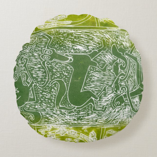 Almofada Redonda Monstro de Aberlamno (Frente)