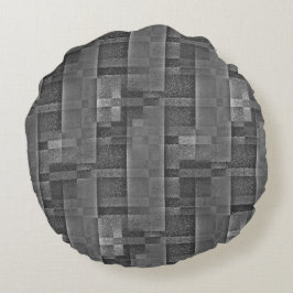 Almofada Redonda Montagem digital de Matte Granite Marble