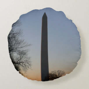 Almofada Redonda Monumento a Washington no Sunset