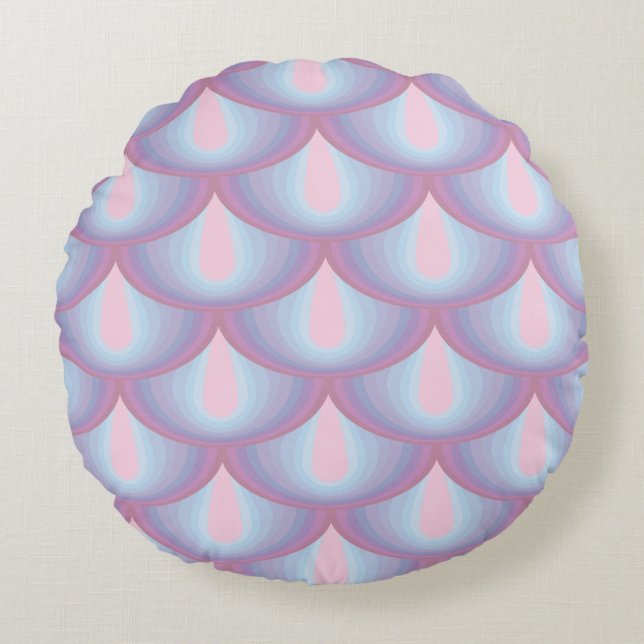 Almofada Redonda Moonstone Scalls Round Travesseiro decorativo (Frente)