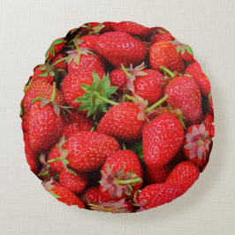 Almofada Redonda Morangos