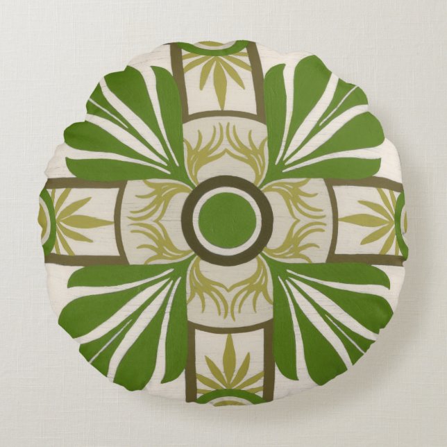 Almofada Redonda Motif de Palma Não Embelado I (Frente)