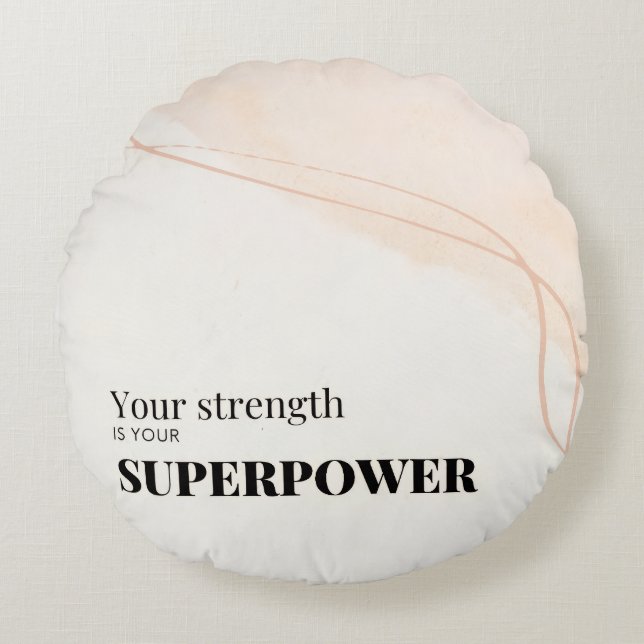 Almofada Redonda Motivational Quote round Pillow (Frente)