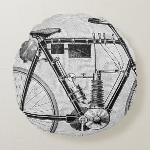 Almofada Redonda Motocicleta de Petrolette Omega, 1895