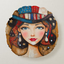 Mulher Americana Patriótica