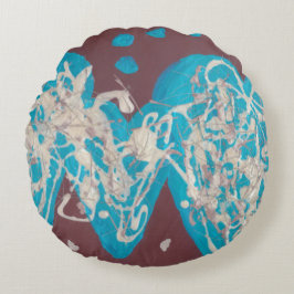 Almofada Redonda Mundo do Travesseiro da Ronda do Amor