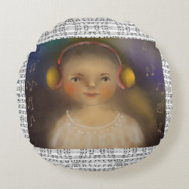 Almofada Redonda Musical de Travesseiro redondo