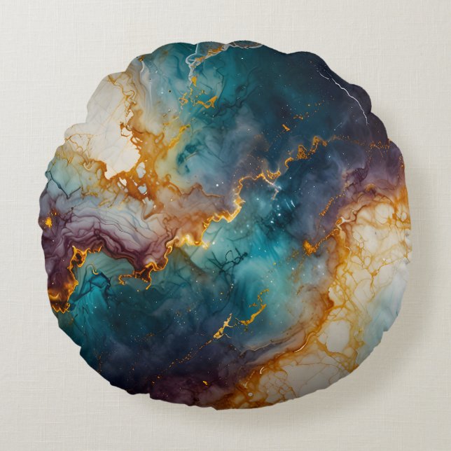 Almofada Redonda Mystic Marble (Frente)