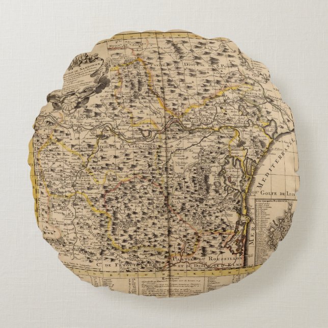 Almofada Redonda Narbonne France (Frente)