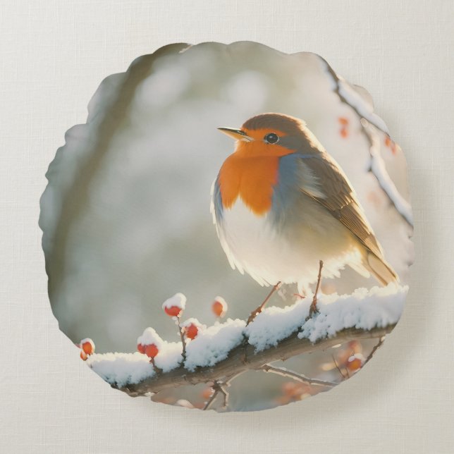 Almofada Redonda Natais vintages (Frente)