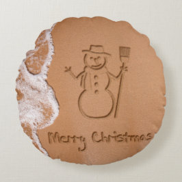 Almofada Redonda Natal no Verão