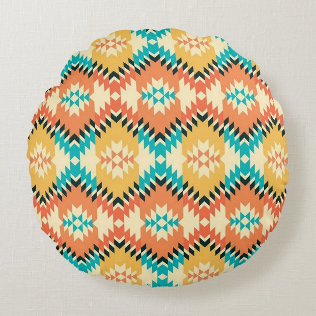 Almofada Redonda Native Print Round Pillow (Frente)