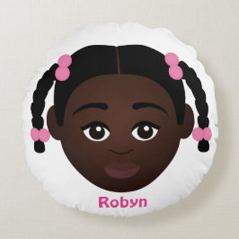 Almofada Redonda #naturalHair personalizado da criança