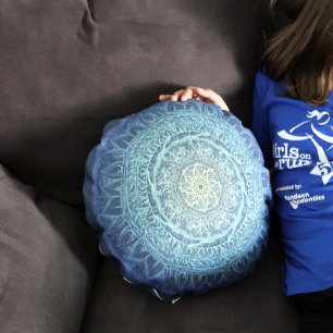 Almofada Redonda Nature Amantes Mandala Art Mandalas Design