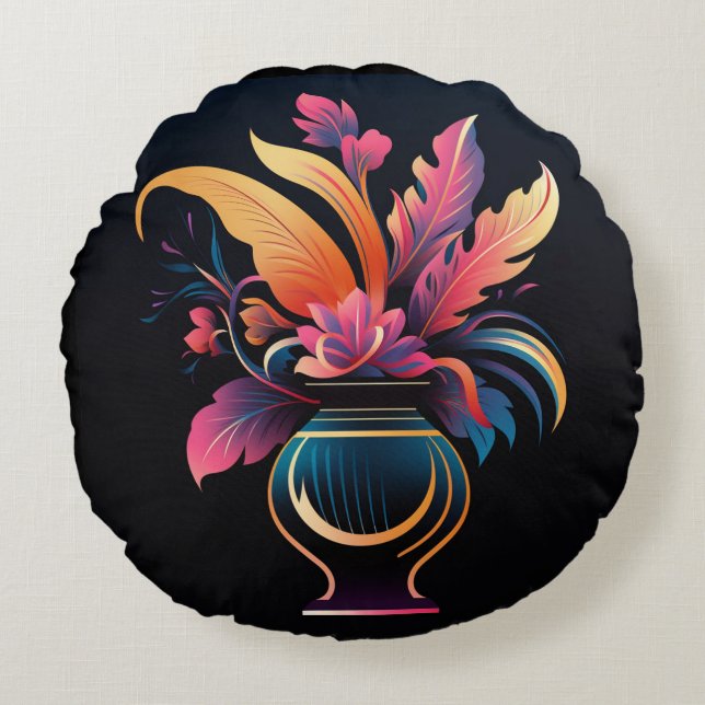 ALMOFADA REDONDA NEO VASE 1 (Frente)