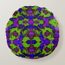 Almofada Redonda Neon Bloomstorm