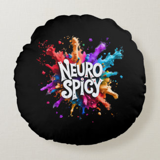 Almofada Redonda NEUROSPICY neurodiversity autism adhd dyslexia