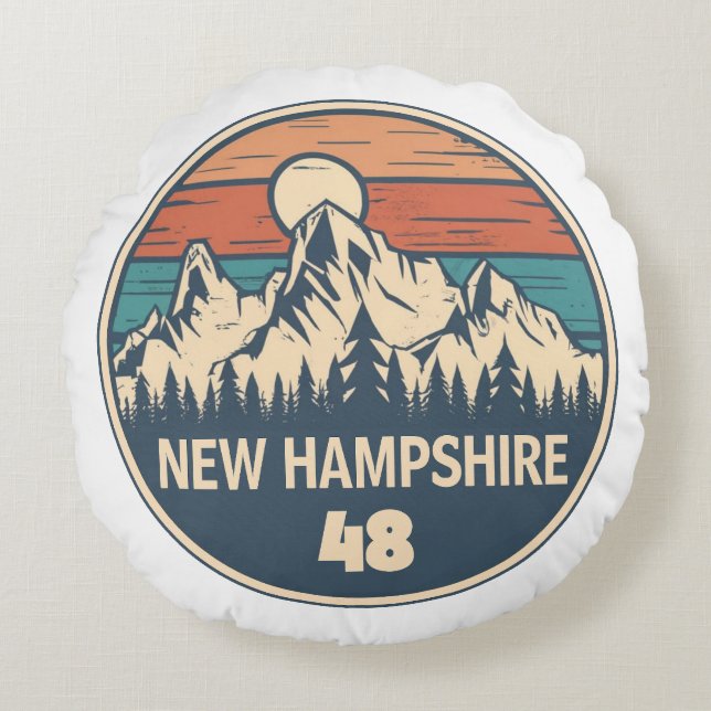 Almofada Redonda New Hampshire 48 Sunset (Frente)