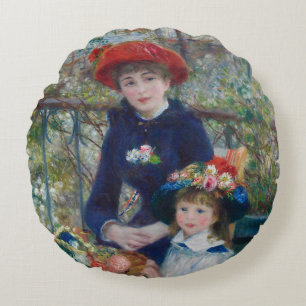 Almofada Redonda No Terraço, Retrato Impressionista, Renoir