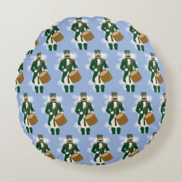 Almofada Redonda Noël Casse-Noisette Bleu Marine