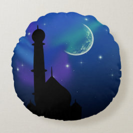 Almofada Redonda Noites árabes fabulosas mágicas - Travesseiro redo