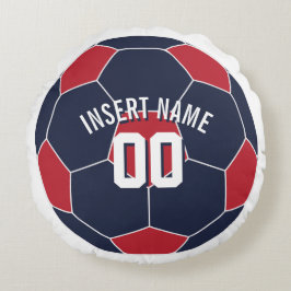 Almofada Redonda Nome de Inserção do Futebol dos EUA