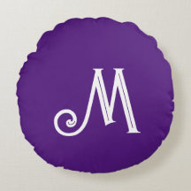 Nome Monograma Roxo Brilhante