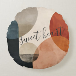 Almofada Redonda Nome Personalizado do Boho