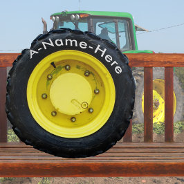 Almofada Redonda nome personalizado do pneu de roda do trator amare