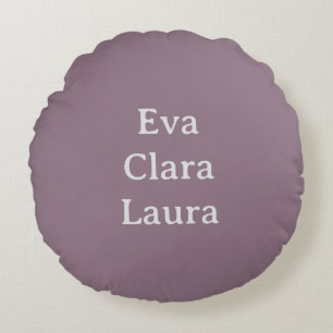 Almofada Redonda Nomes