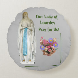 Almofada Redonda Nossa Senhora de Lourdes