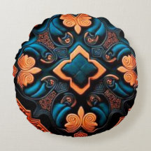 Nova coleção ou travesseiros redondos