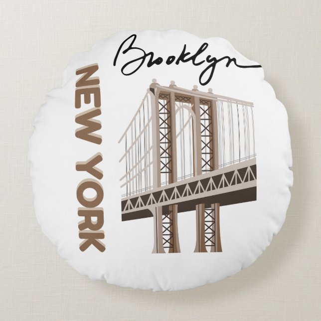 ALMOFADA REDONDA NOVA IORQUE (Frente)