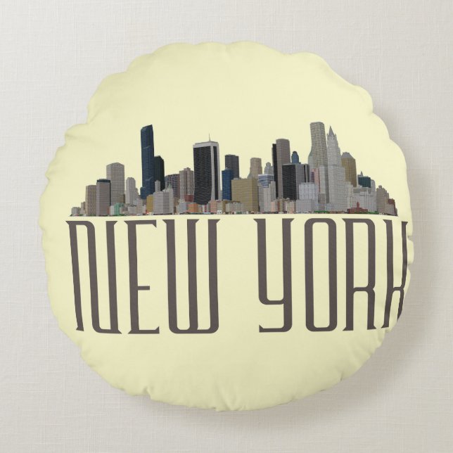 ALMOFADA REDONDA NOVA IORQUE (Frente)