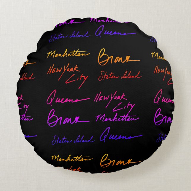 ALMOFADA REDONDA NOVA IORQUE (Frente)