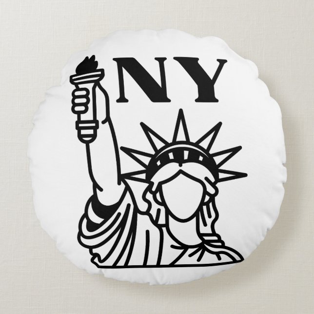 ALMOFADA REDONDA NOVA IORQUE (Frente)