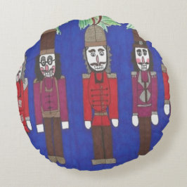 Almofada Redonda Nozes de Natal